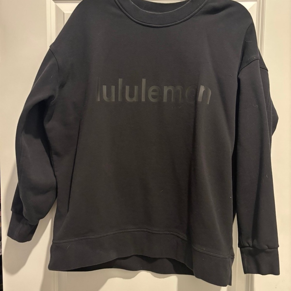 lululemon athletica Black Crew Neck Sweater